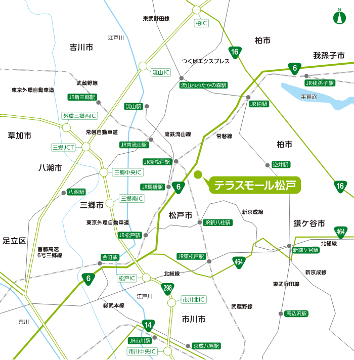 アクセス 駐車場 テラスモール松戸