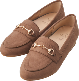 HARUTA ビット付きフラットローファー